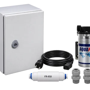 Kit Booster élOvi Évolution avec coffret blindé, pompe AquaPro, câble, restricteur FR-850 et deux raccords