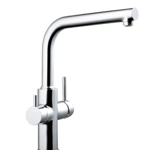 Mitigeur droit 3 voies pour eau chaude, eau froide et eau purifiée